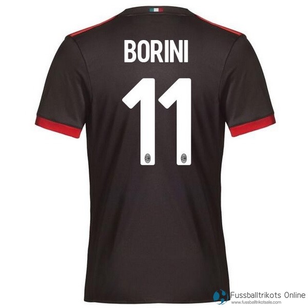 AC Milan Trikot Ausweich Borini 2017-18 Fussballtrikots Günstig